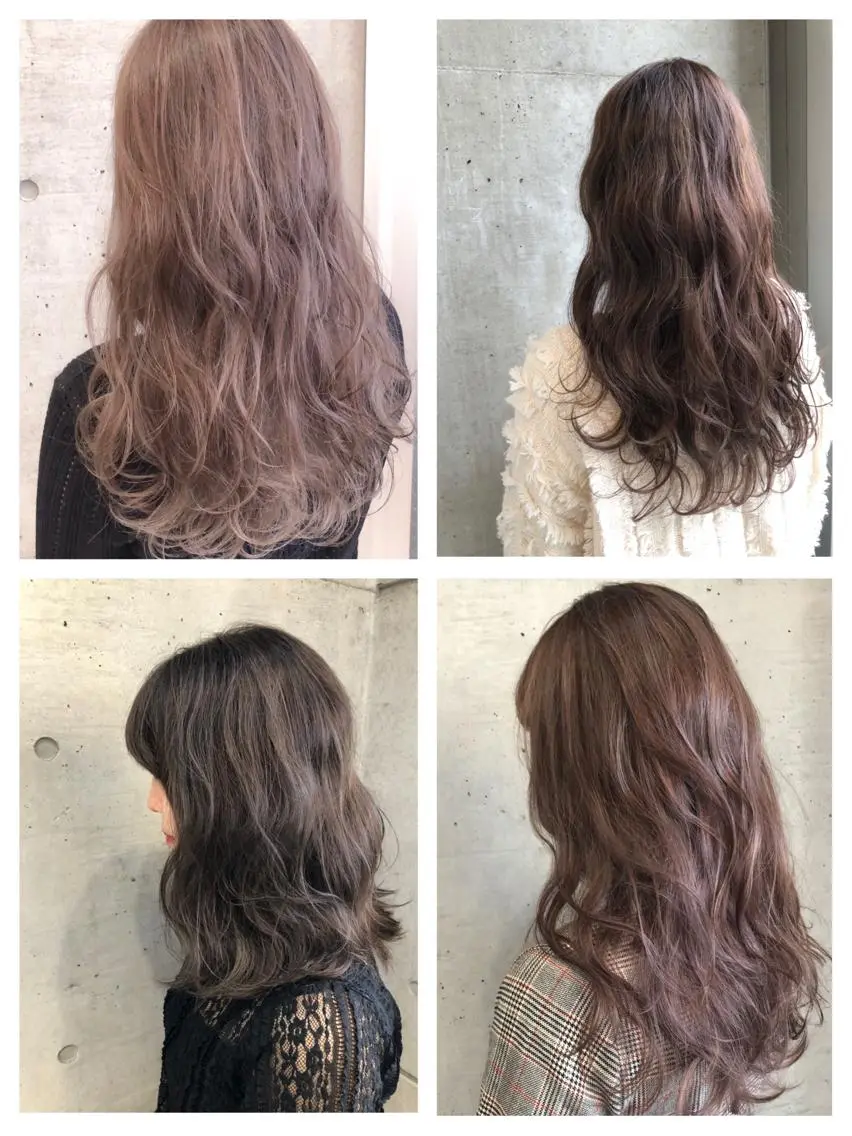 ロング カラー 透明感カラー ヘアカラー 大栗 佑也  髪質改善のヘアスタイル