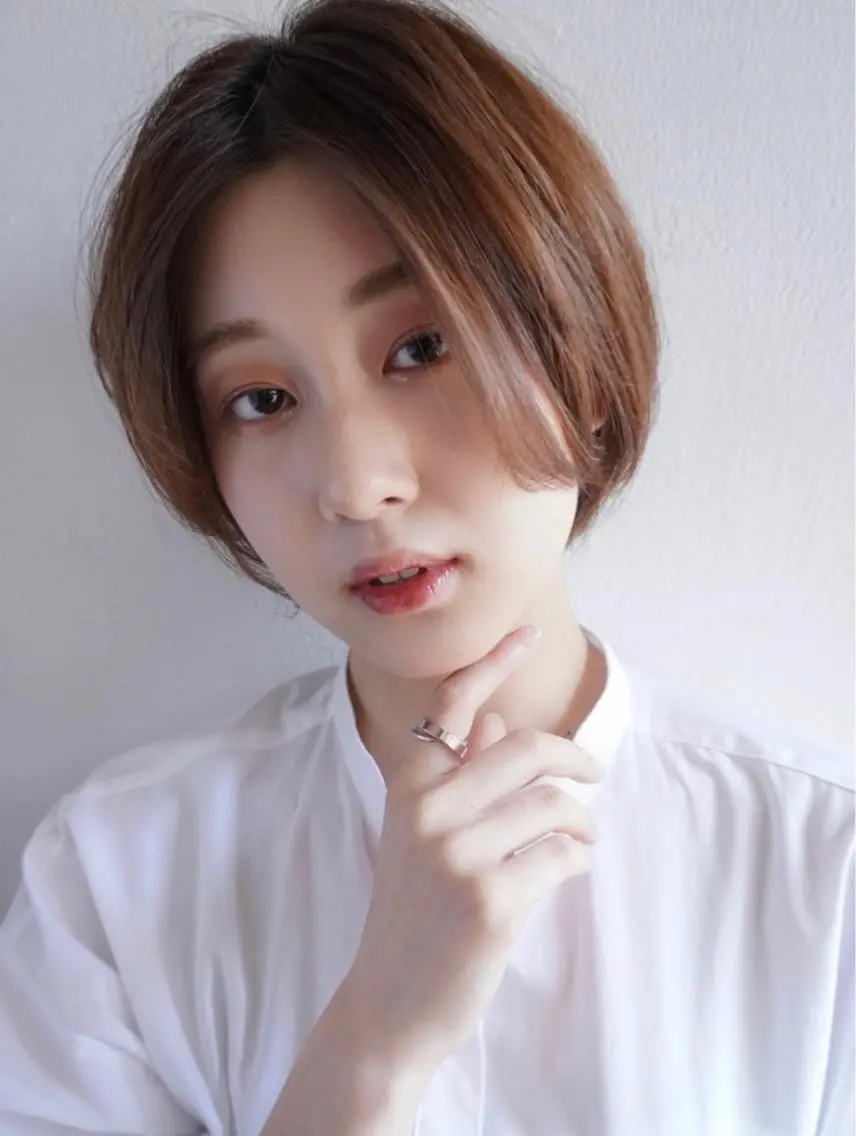 ショート ハンサムショート ショートヘア 菅原リキヤ くびれレイヤーヘアのヘアスタイル