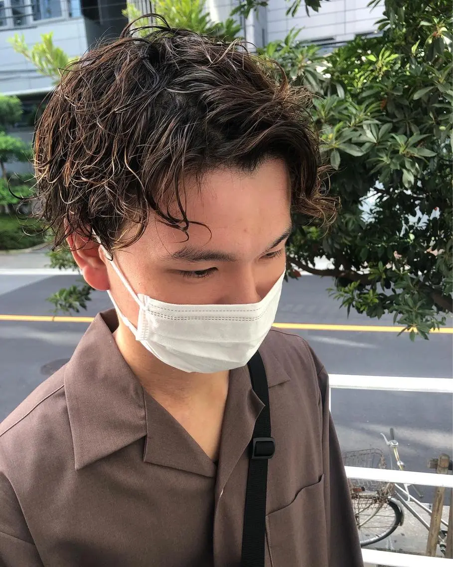 ショート メンズ カット パーマ メンズ特化美容師 ハスイルイのヘアスタイル