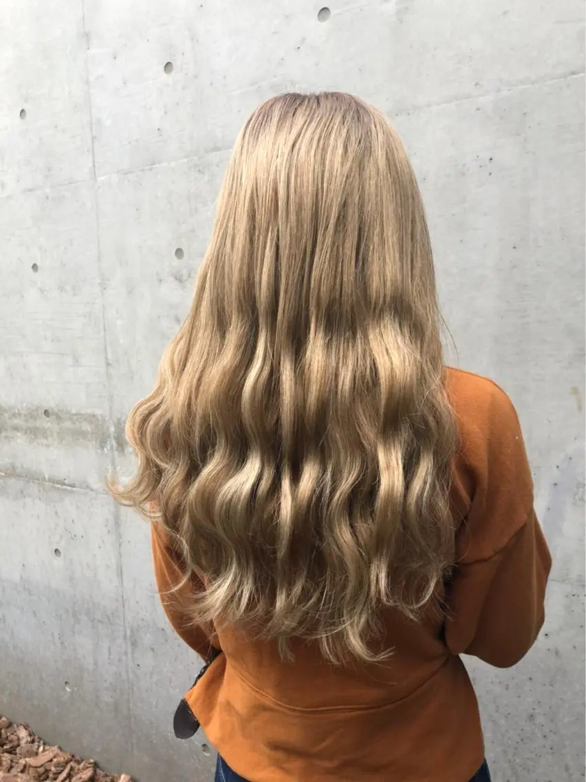 ロング カラー ✨ブリーチなしカラー ×髪質改善✨松村 潤のヘアスタイル