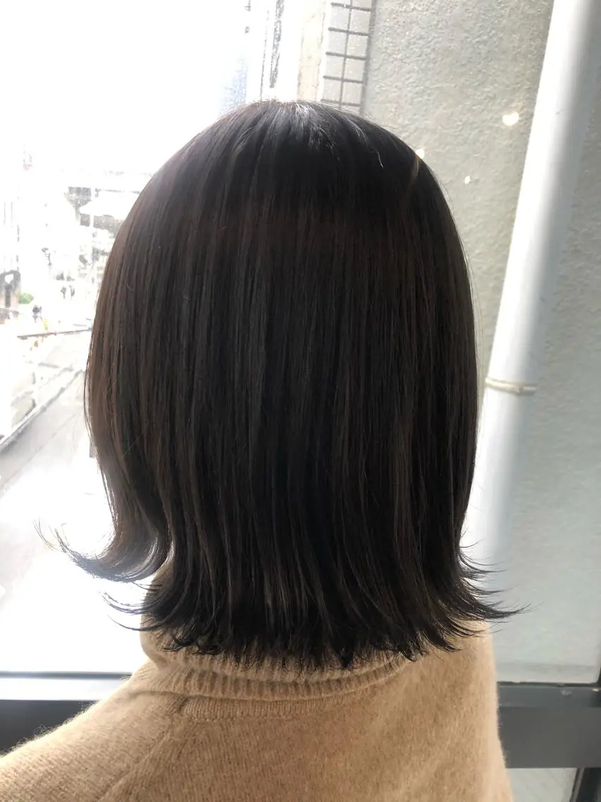 ミディアム カラー 髪質改善&ブリーチ 伊勢 祐一郎のヘアスタイル