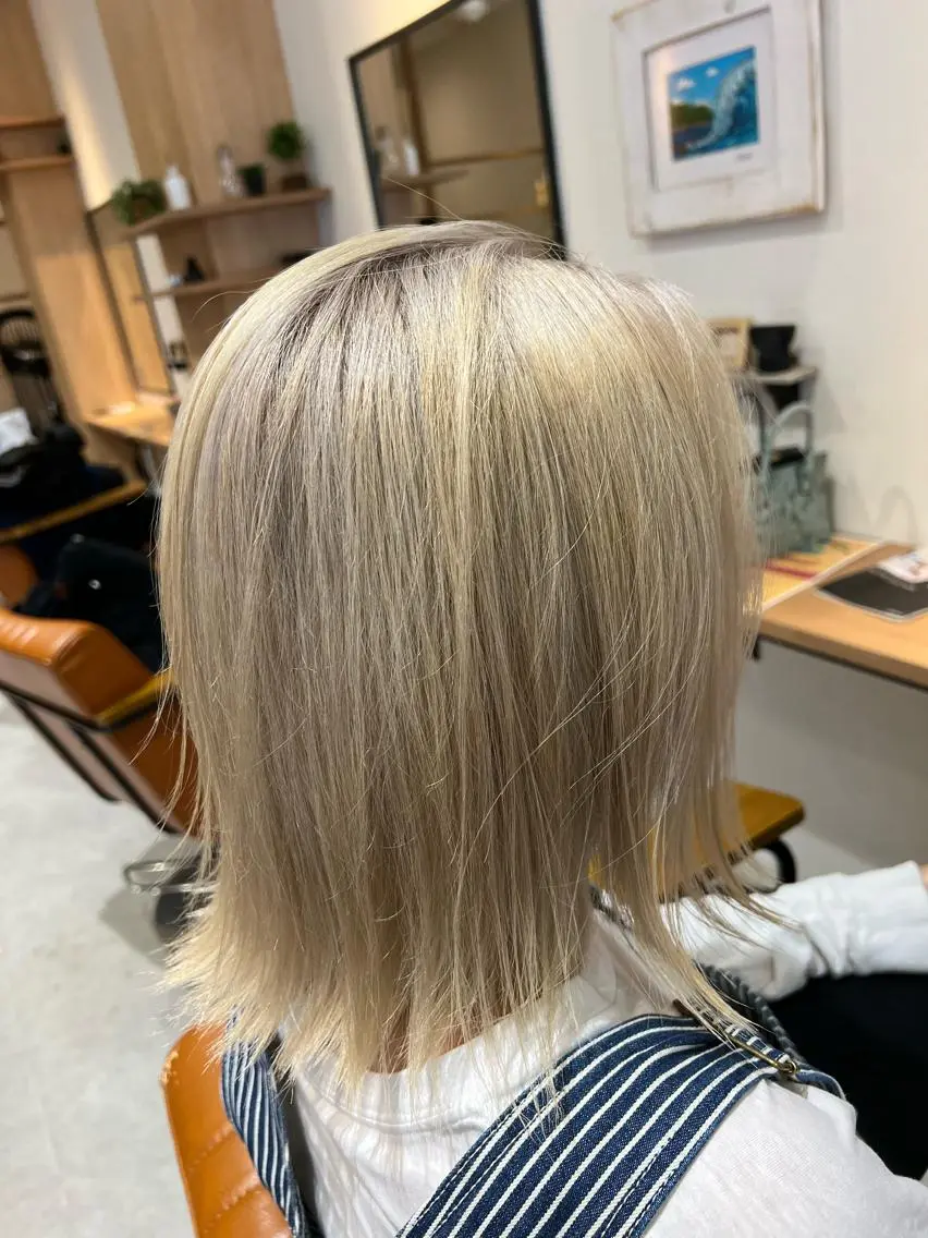 ミディアム カラー Love&Hair Breit/下川のヘアスタイル