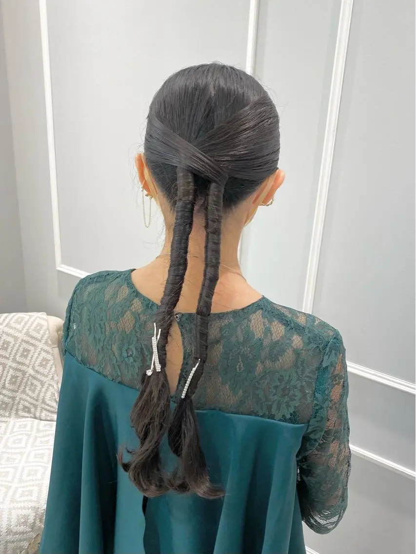 ヘアアレンジ 似合わせ艶髪カラー ❤️ハダユミのヘアスタイル
