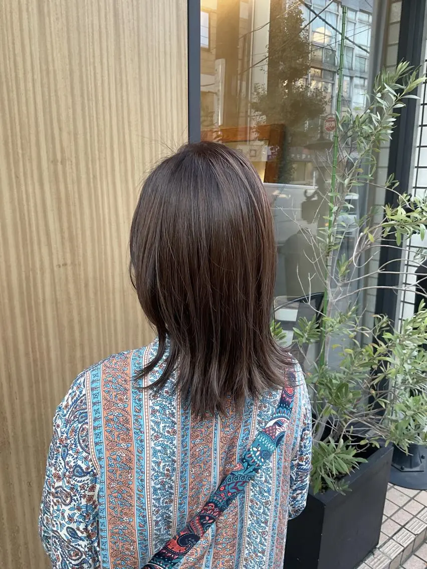 ミディアム くびれヘア period. ほりはるかのヘアスタイル
