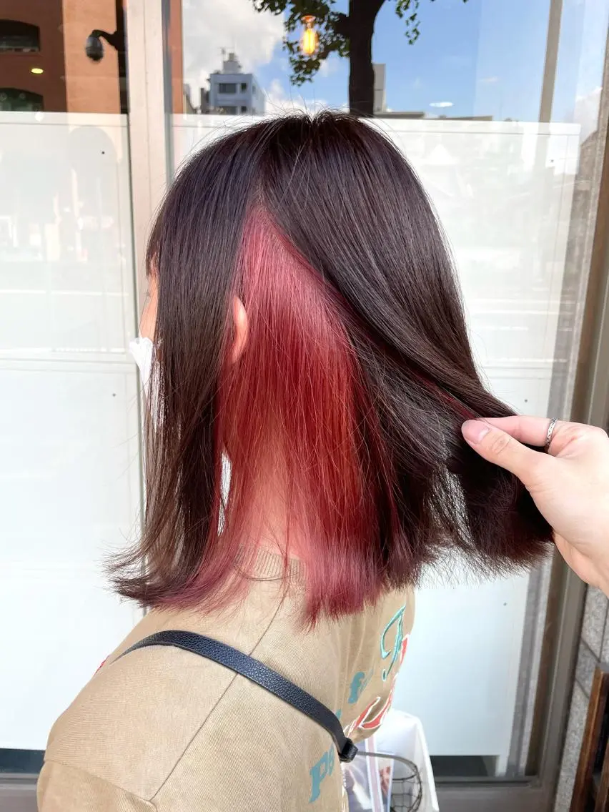 ミディアム カラー ブリーチ インナーカラー 🫧ヒシダアキ taboo.i🫧のヘアスタイル