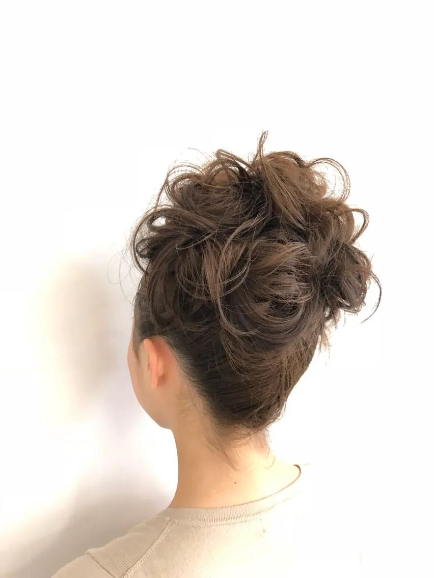 ロング カラー パーマ ヘアアレンジ 暖色ボブ 🍊rikakoのヘアスタイル