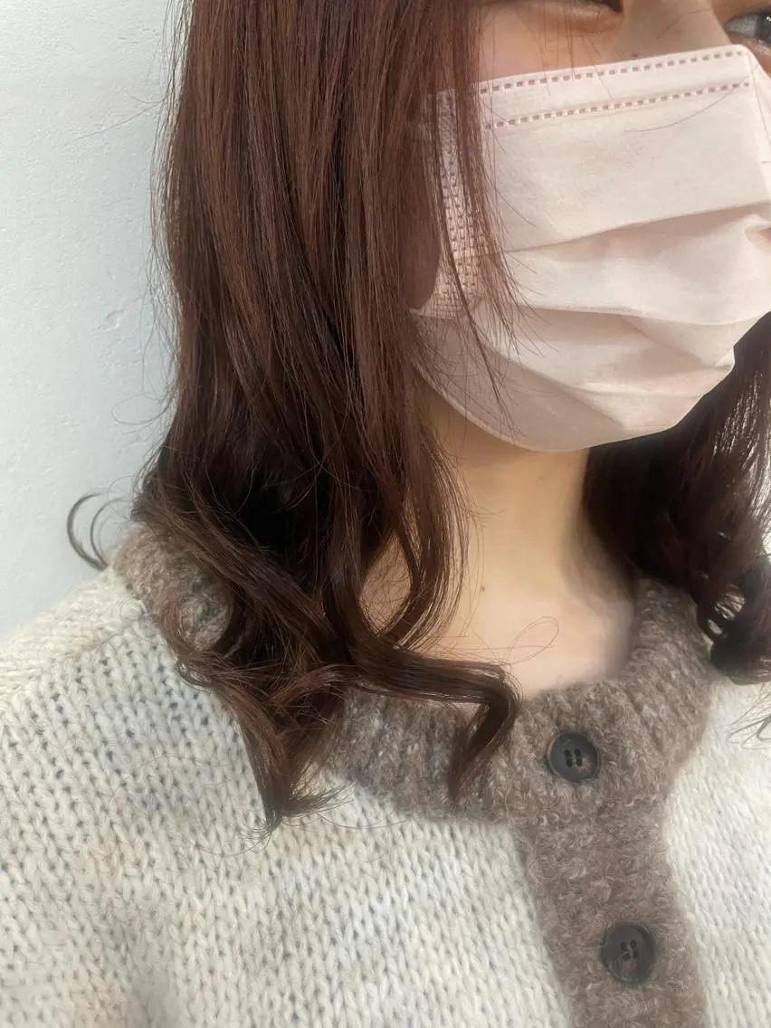 ミディアム パーマ 村上 由希のヘアスタイル