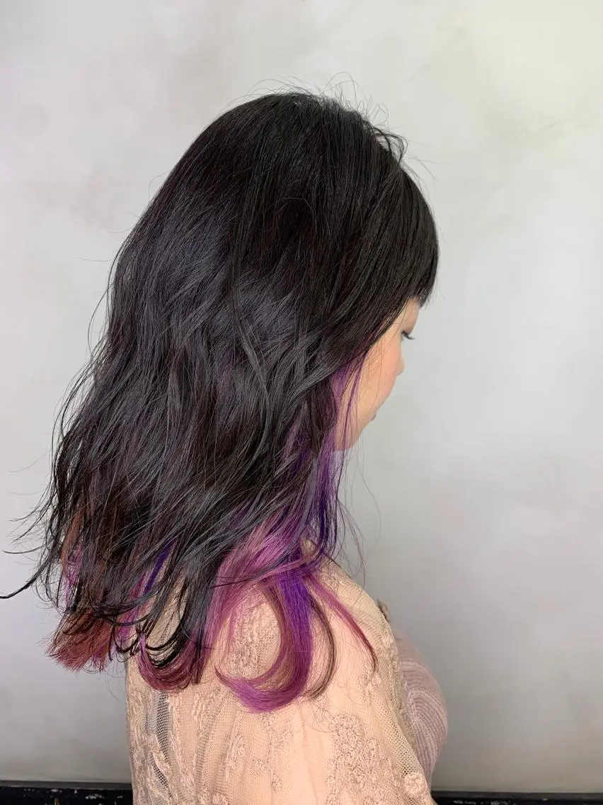 セミロング カラー ヘアアレンジ ラベンダーカラー ピンクカラー カット ヘアカラー トリートメント 綺麗な髪質にしたい方 限定🌈清水 祥のヘアスタイル