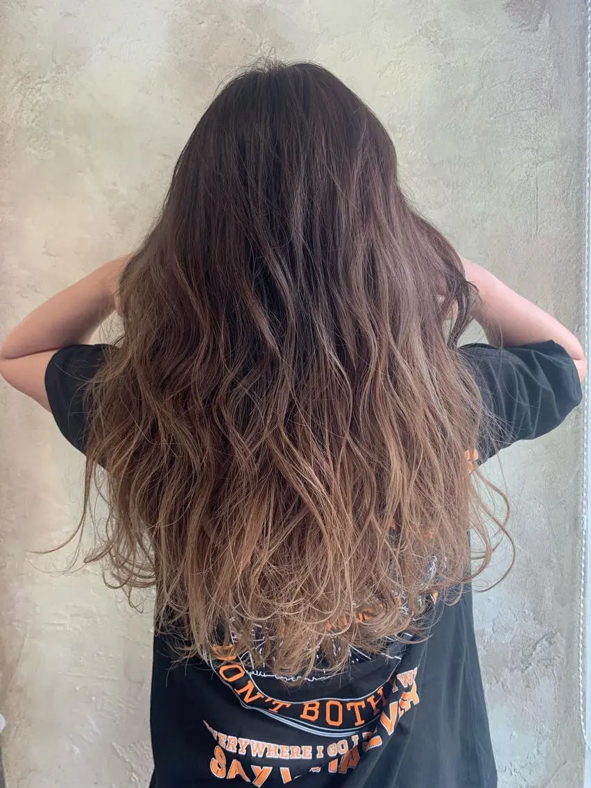 ロング カラー カット ヘアカラー トリートメント 沖縄東京2拠点美容師 mamicoのヘアスタイル