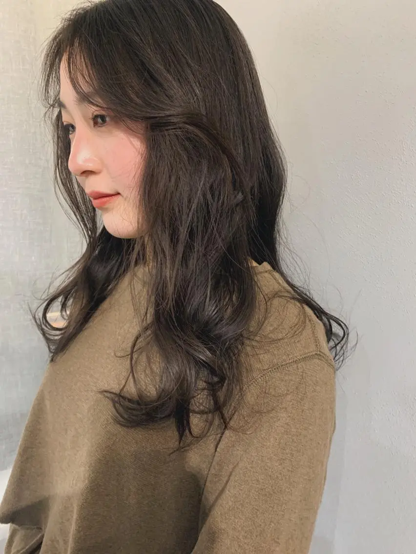 ロング カラー パーマ ボブパーマコテ巻き風 パーマNo1深江秀平のヘアスタイル