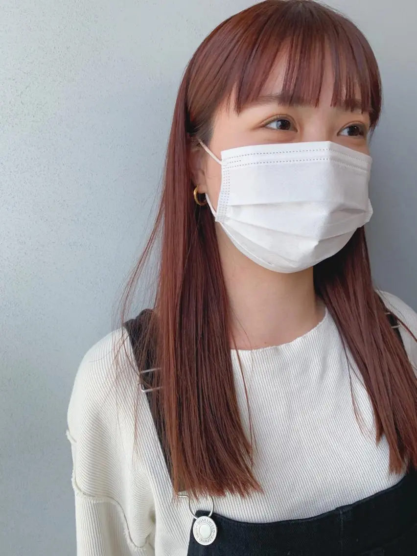 セミロング カラー ボブパーマコテ巻き風 パーマNo1深江秀平のヘアスタイル