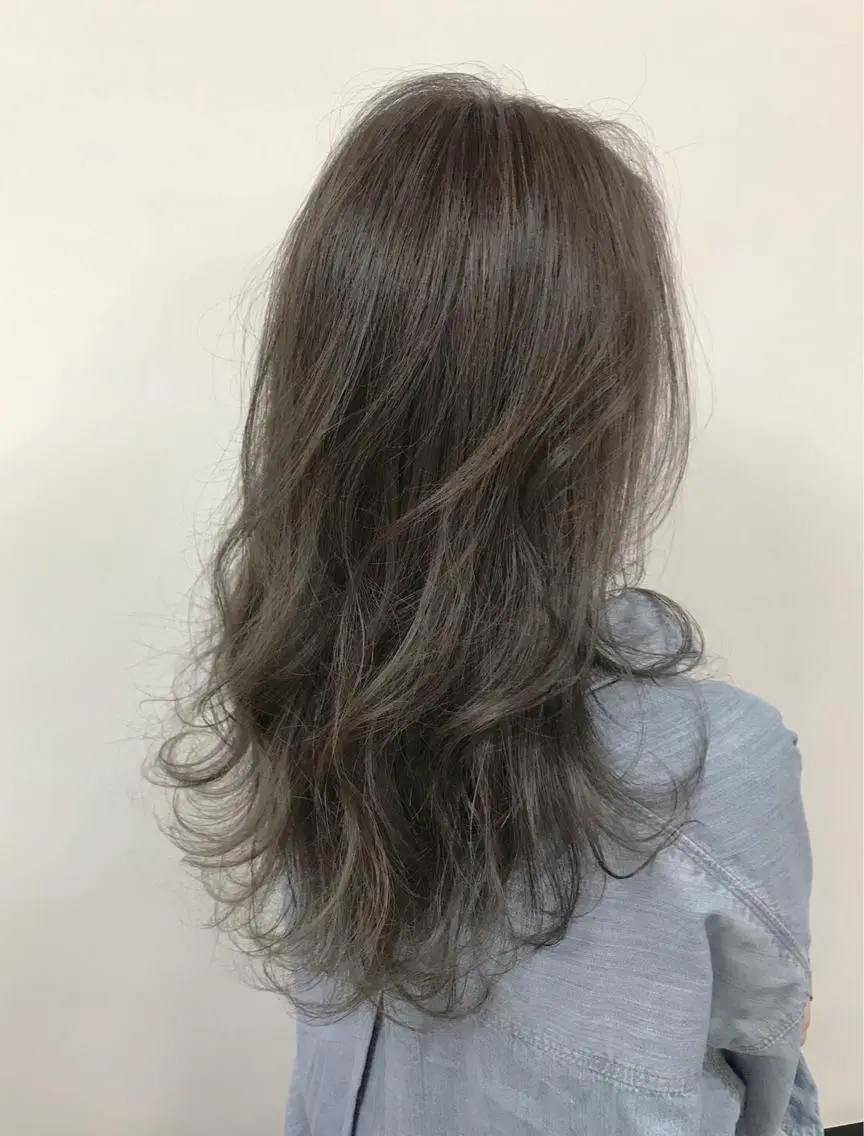 カラー パーマ ヘアアレンジ ハイライトカラー オリーブカラー 髪質改善 mihoko/ ニュアンスパーマのヘアスタイル