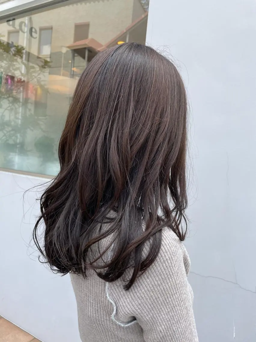 ロング カラー ラベンダーカラー シルバー ♡透明感カラー/ 梅田美容室/RIKAのヘアスタイル