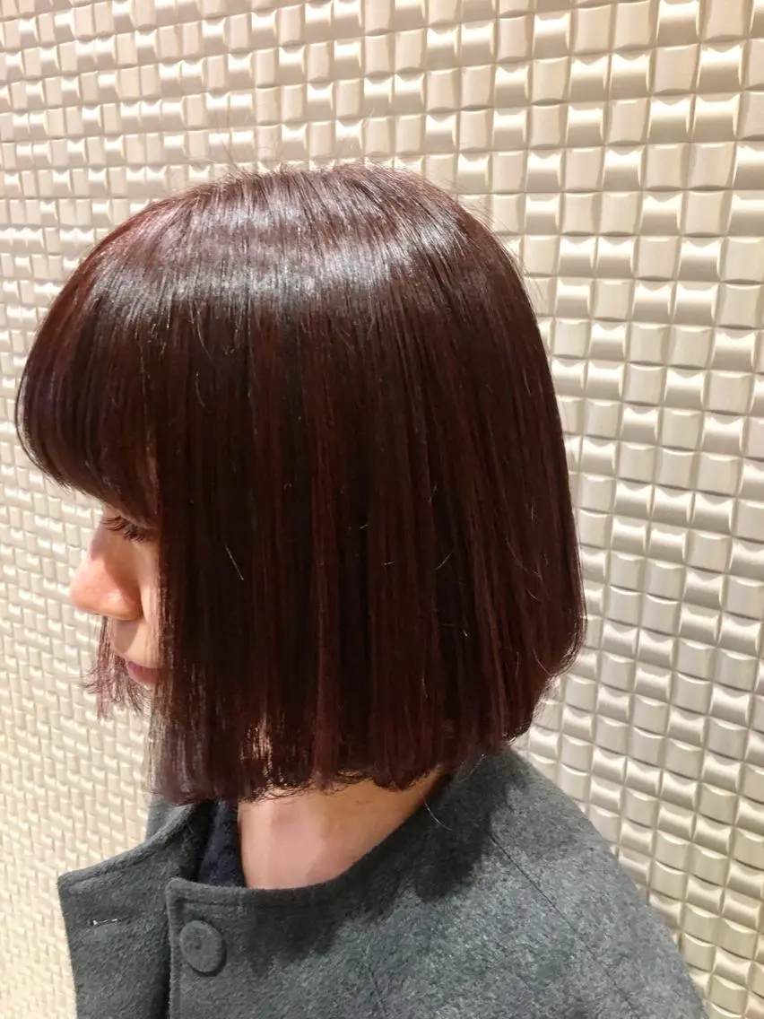 ショート ミディアム カラー レッドカラー scene. haraのヘアスタイル