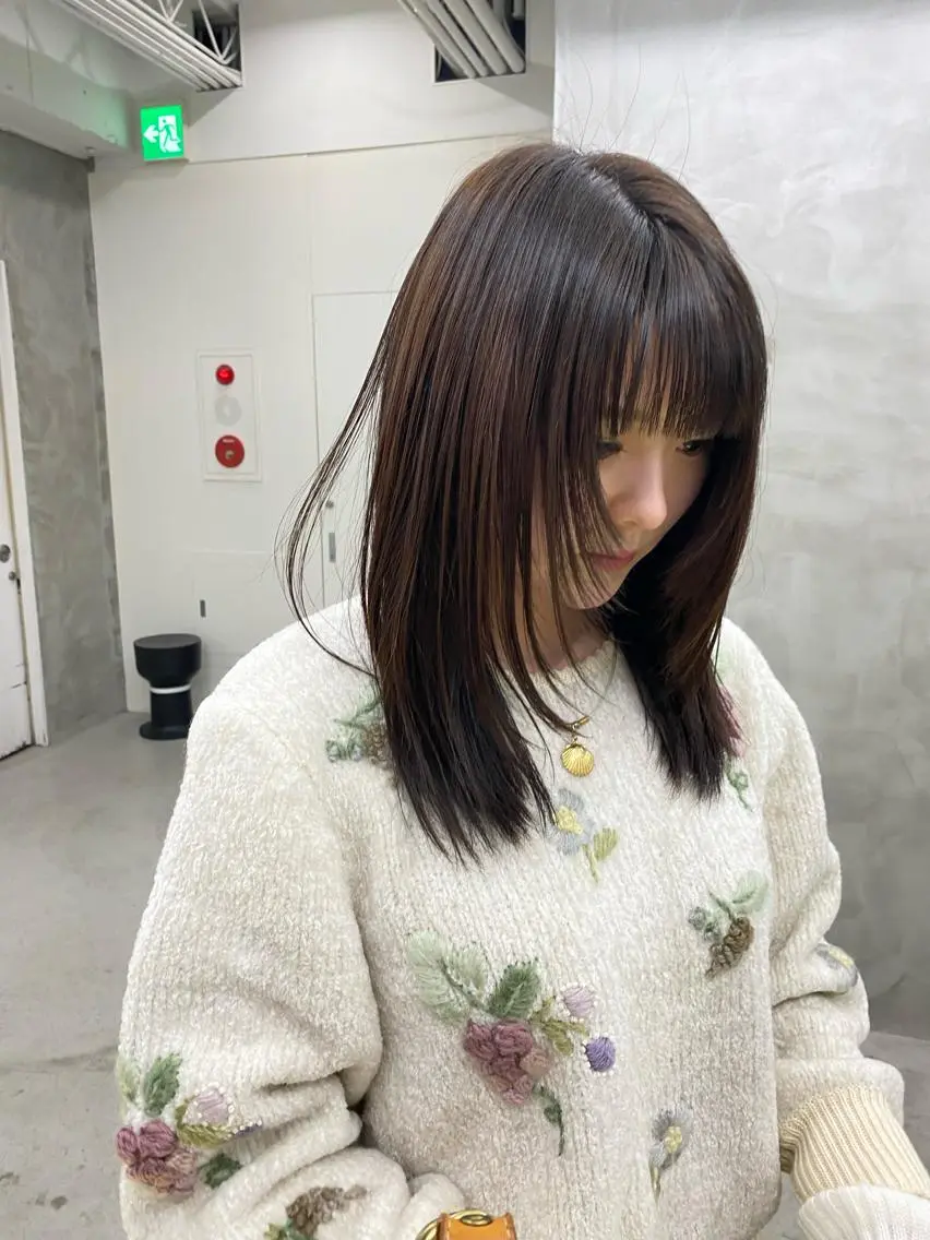 ミディアム カラー 無料カットモデル募集 🌱ひょうがのヘアスタイル