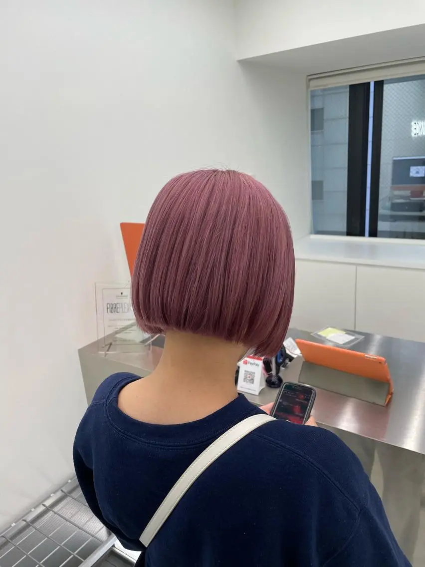 ミディアム ヘアアレンジ カット 縮毛矯正 トリートメント 縮毛矯正/髪質改善/ ブリーチ毛/木元渓太のヘアスタイル
