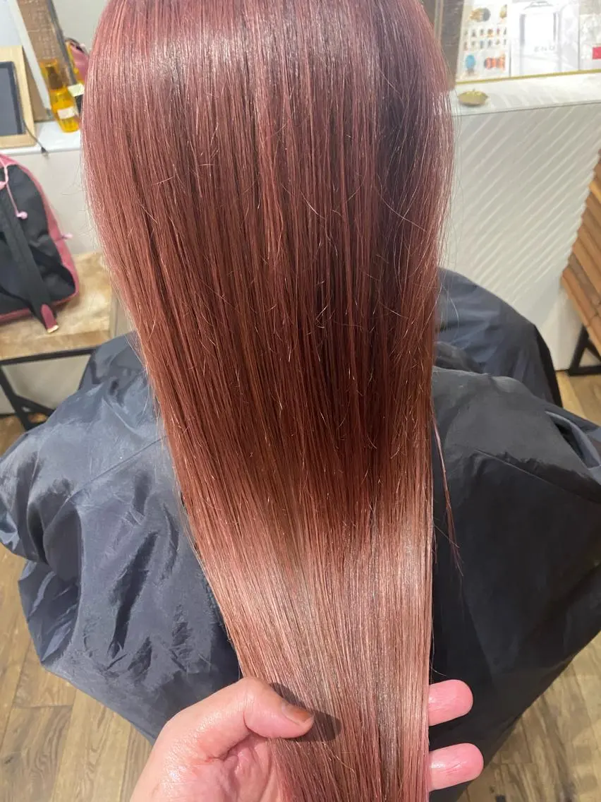 ロング カラー 髪質改善 トリートメント トリートメント 艶髪カラー&ウルフ フルカワ ヒロズミのヘアスタイル