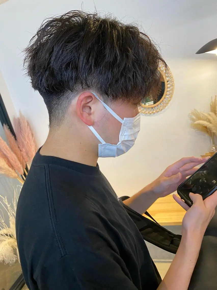 パーマ メンズ カット パーマ 🌼ハイライト透明感 🌼maiのヘアスタイル