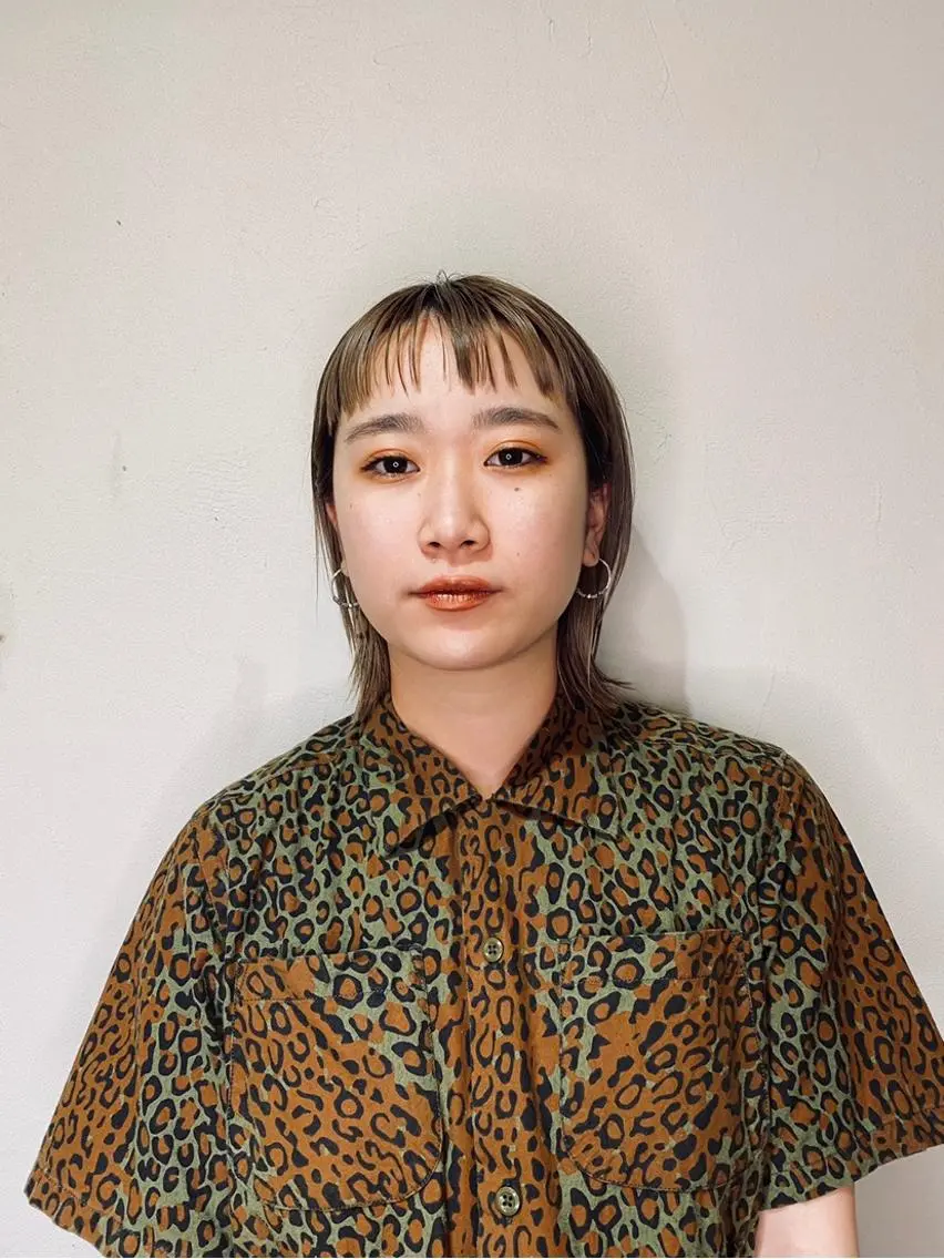 ミディアム オン眉 宮腰 瑠果のヘアスタイル