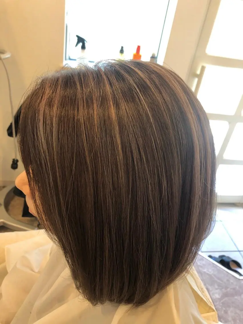 ミディアム ハイライト La.fleur ラ.フルールのヘアスタイル