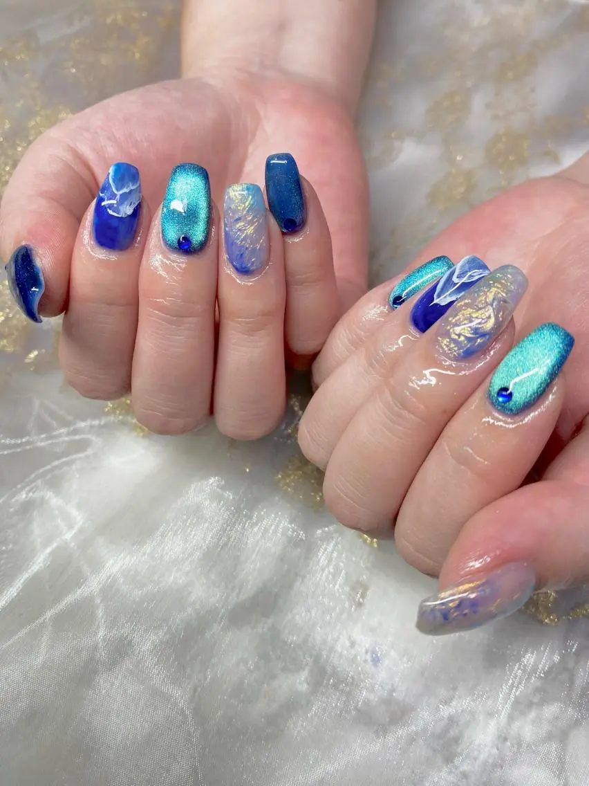 ネイル 夏ネイル ハンドネイル nail salon "a"のネイルデザイン