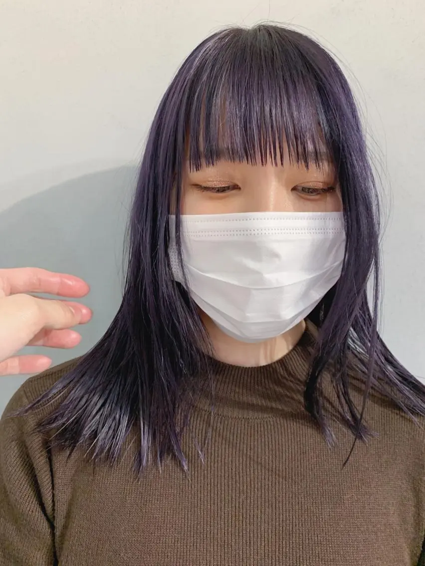 ロング カラー ボブパーマコテ巻き風 パーマNo1深江秀平のヘアスタイル