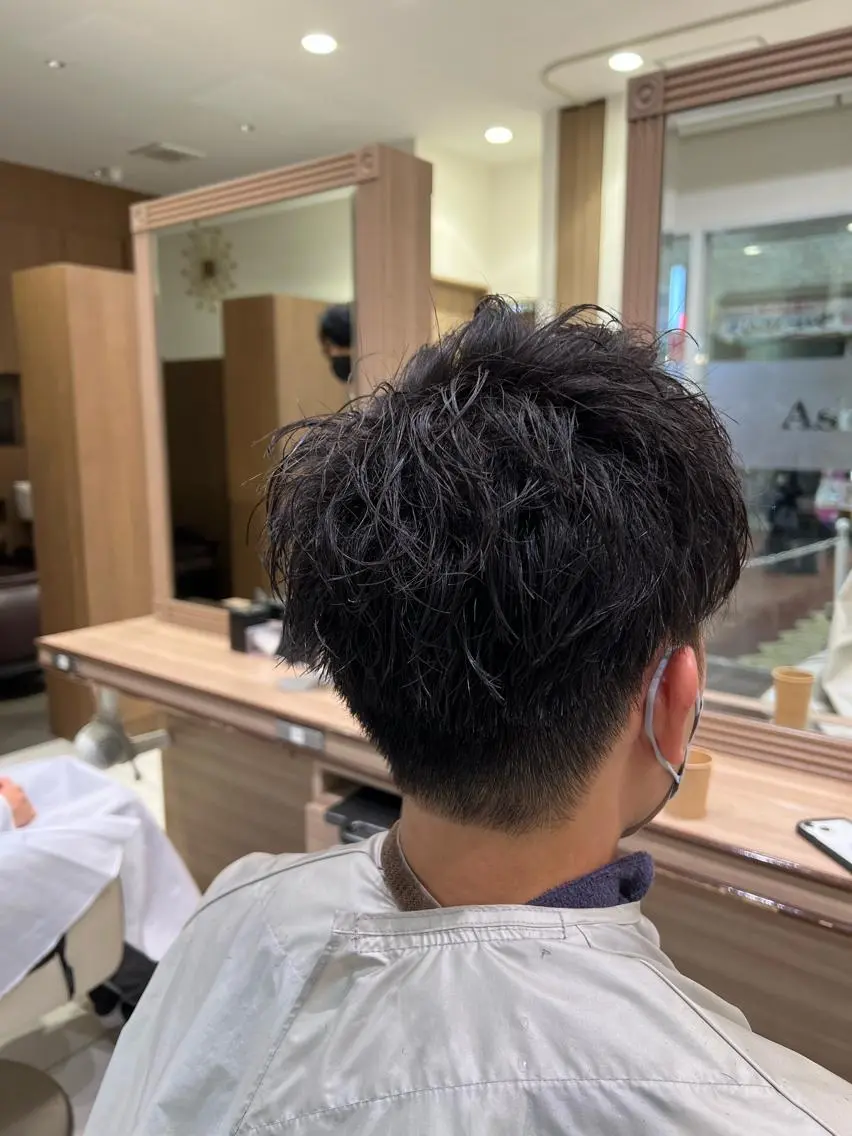ショート パーマ メンズ メンズパーマ ツイストスパイラルパーマ スパイラルパーマ 田代 祐太のヘアスタイル