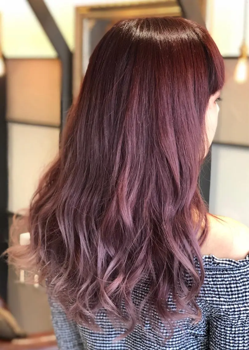 ロング カラー ブリーチ 透明感カラー ラベンダーカラー ヘアカラー トリートメント 後藤 ユウキ/髪質改善🫧のヘアスタイル