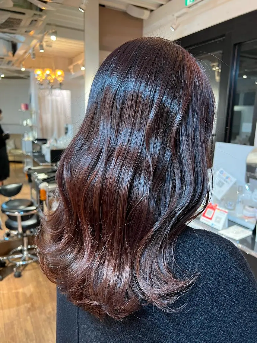 ミディアム カラー カット ヘアカラー トリートメント 🐾 かとう 🐾のヘアスタイル