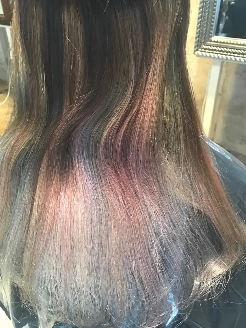 セミロング カラー パーマ ヘアアレンジ メンズ キッズ ネイル マツエク・マツパ 大理石ネイル(マーブル) パステルネイル サロンドミルク 原宿のヘアスタイル