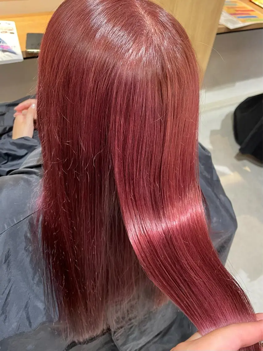 ロング カラー ヘアカラー 中田 サヤカのヘアスタイル