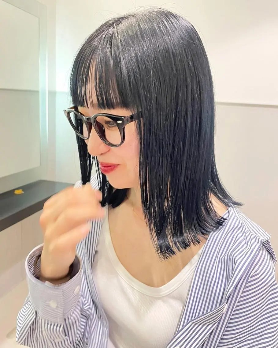 ロング カラー パーマ 上福大翔 【美髪縮毛矯正】のヘアスタイル