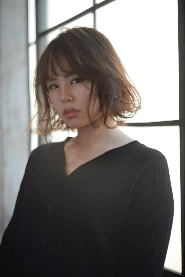 ショート ボブ 似合わせカットカラー 🌿つじおかるみのヘアスタイル