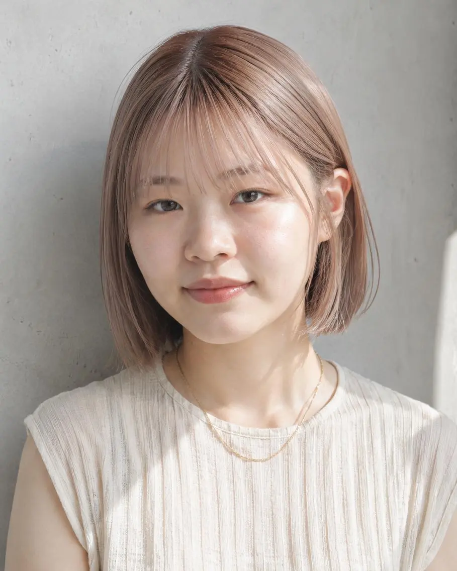 ミディアム カラーモデル募集☆ 小園彩夏のヘアスタイル