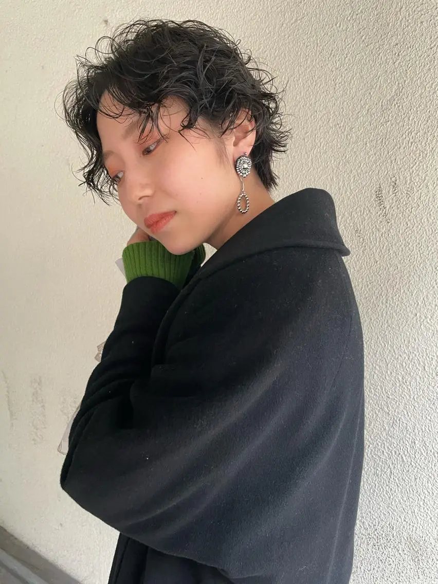 ショート パーマ カット パーマ suvvy hairsalonのヘアスタイル