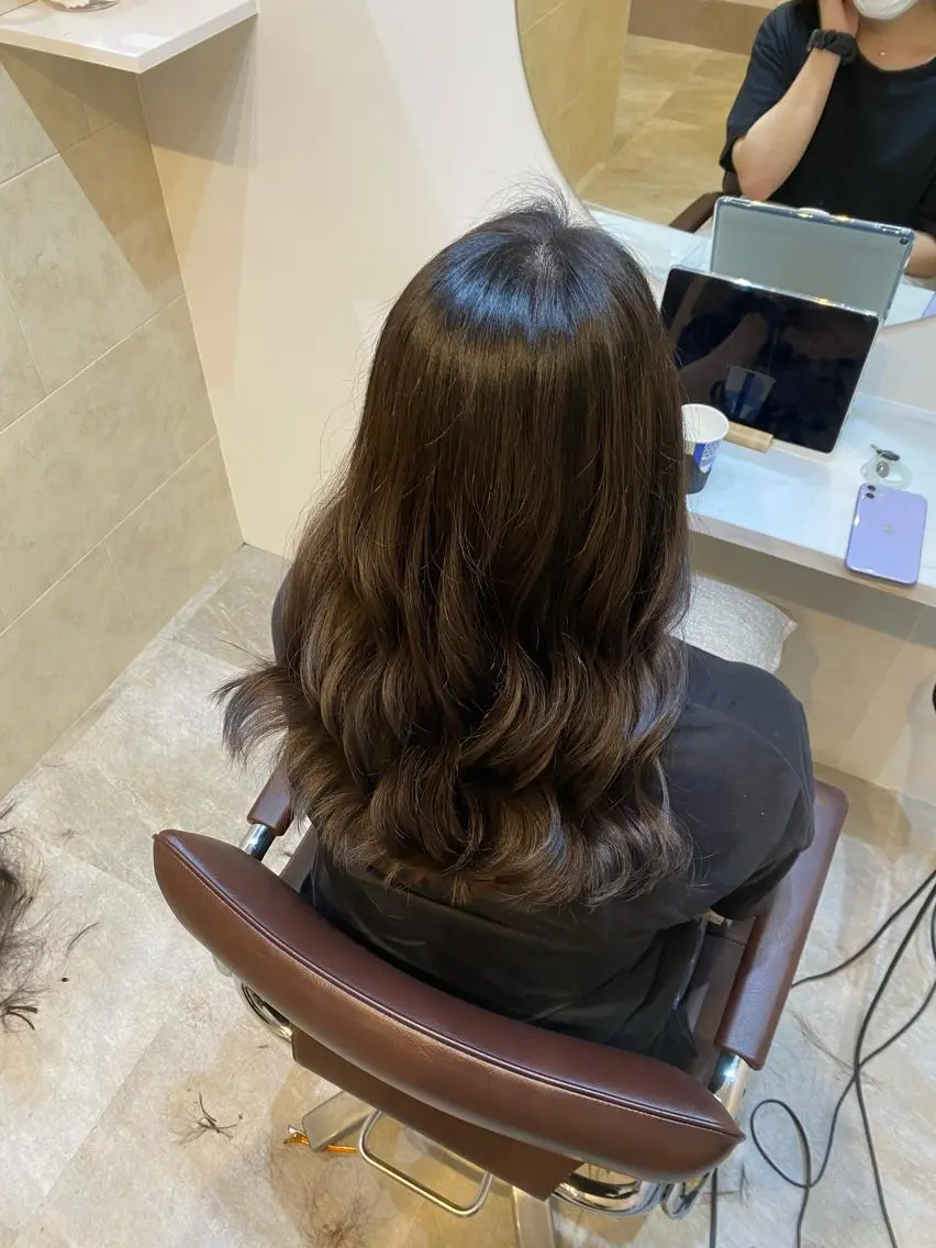 ロング カット ヘアカラー トリートメント 【髪質改善 艶髪】 布川 莉穂のヘアスタイル