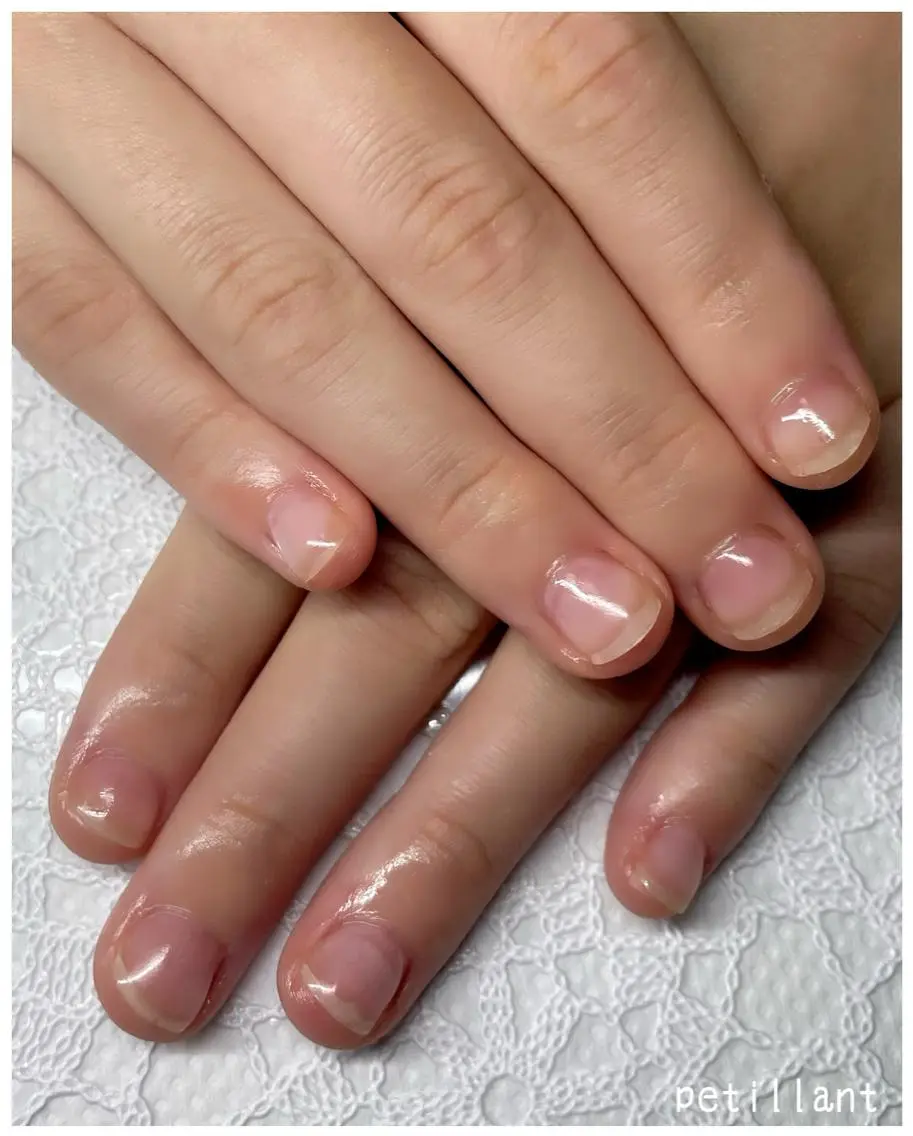 ネイル ジェルネイル ピンク nail salon petillantのネイルデザイン