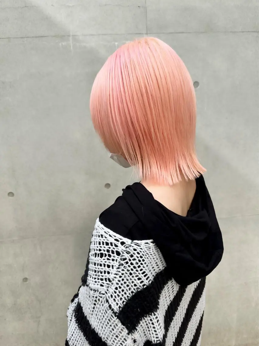 ミディアム カラー ブリーチ カット ヘアカラー トリートメント 🦋レイヤーカット ミドリカワ🦋のヘアスタイル