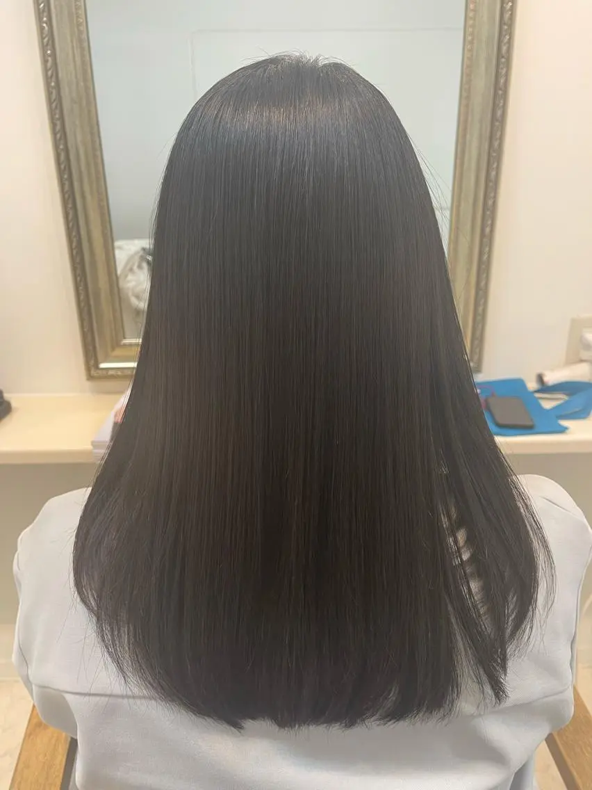 セミロング トリートメント 酸性ストレート 縮毛矯正 黒木 健太のヘアスタイル