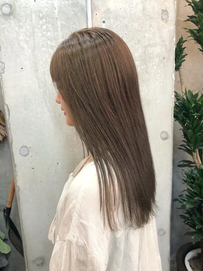 ロング カラー ブリーチ カット 縮毛矯正 トリートメント HIROKI ”博多 /ボブのヘアスタイル