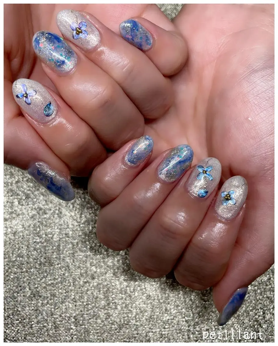 ネイル アートネイル フットネイル 持ち込み nail salon petillantのネイルデザイン