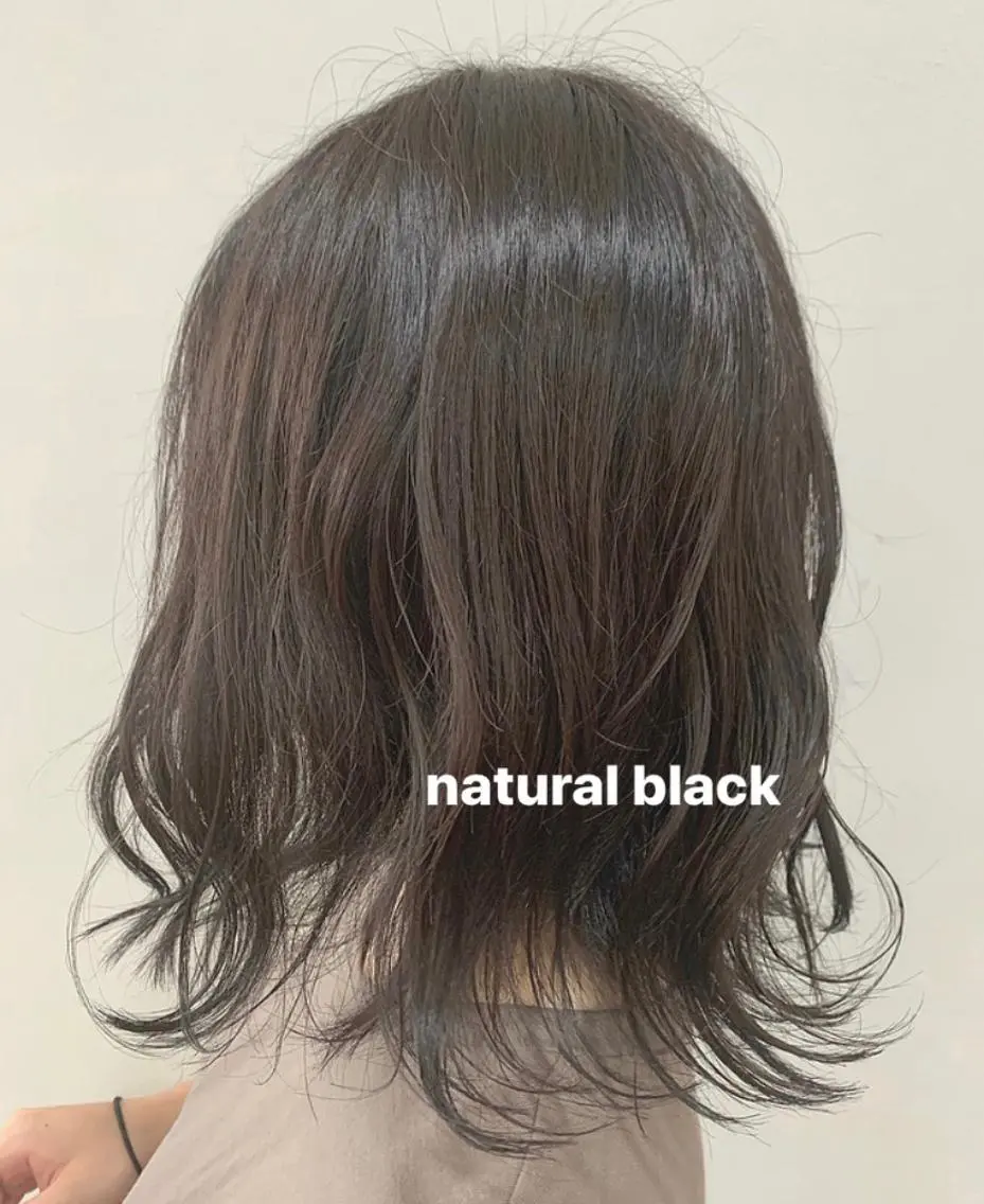 ミディアム カラー ヘアアレンジ 脱白髪染め美容師 竹内涼乃のヘアスタイル