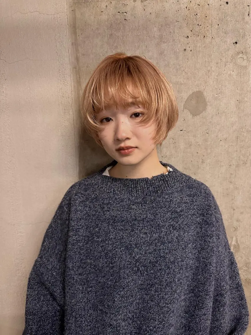 ショート カラー ヘアカラー トリートメント メンズカットパーマ/ ブリーチ高柳将太のヘアスタイル