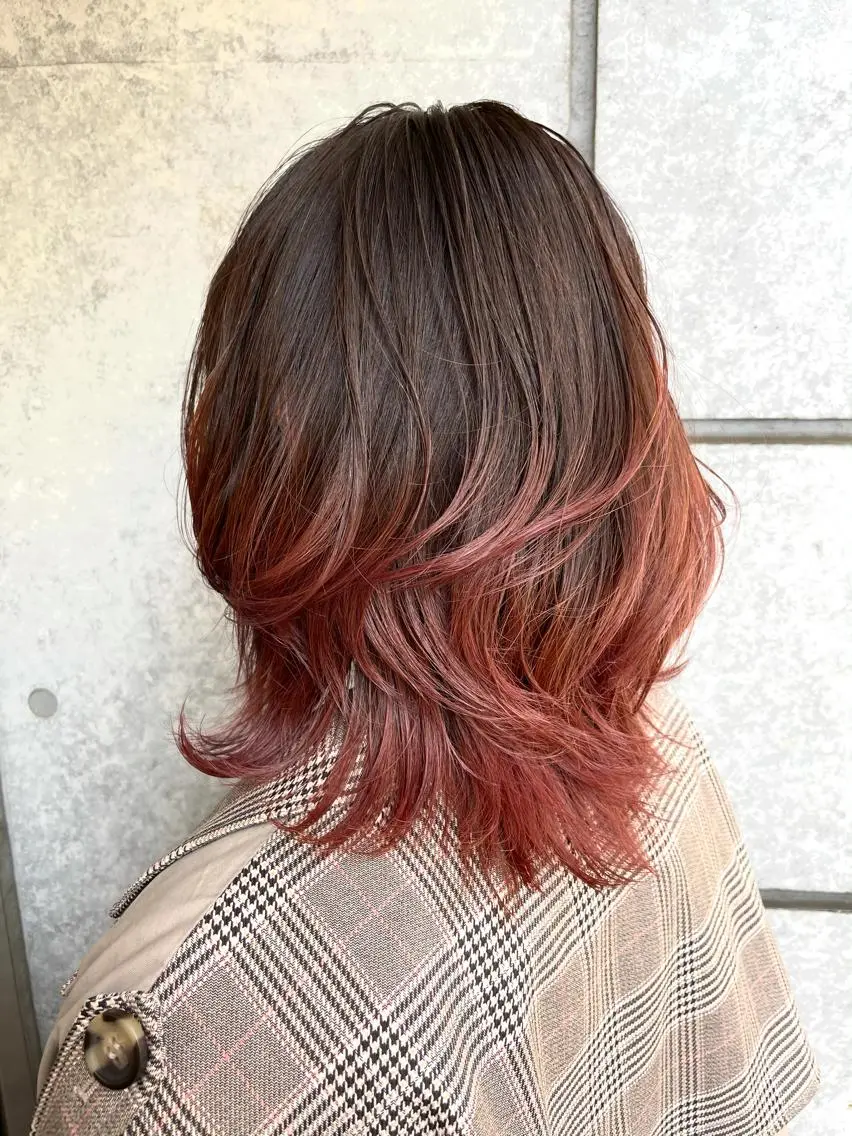 ミディアム カラー ヘアアレンジ 池袋髪質改善×レイヤ ー専門MATSUのヘアスタイル