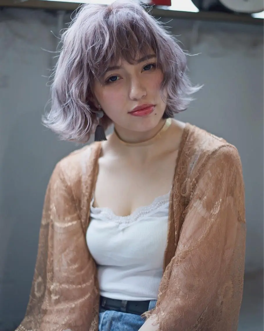 ショート カラー パーマ ヘアアレンジ メンズ キッズ ネイル マツエク・マツパ メンズブリーチ アッシュ ブリーチ 透明感カラー ダブルカラー カット ヘアカラー トリートメント 🌈デザインヘア職人 Kaede🌈のヘアスタイル