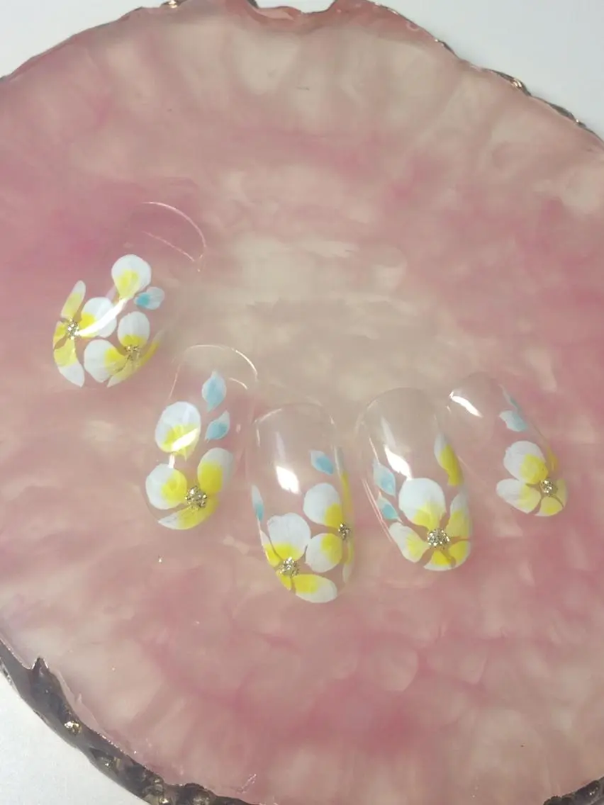 ネイル クリアネイル グラデーション シンプルネイル ハンドネイル nail salon 7☺︎2のネイルデザイン