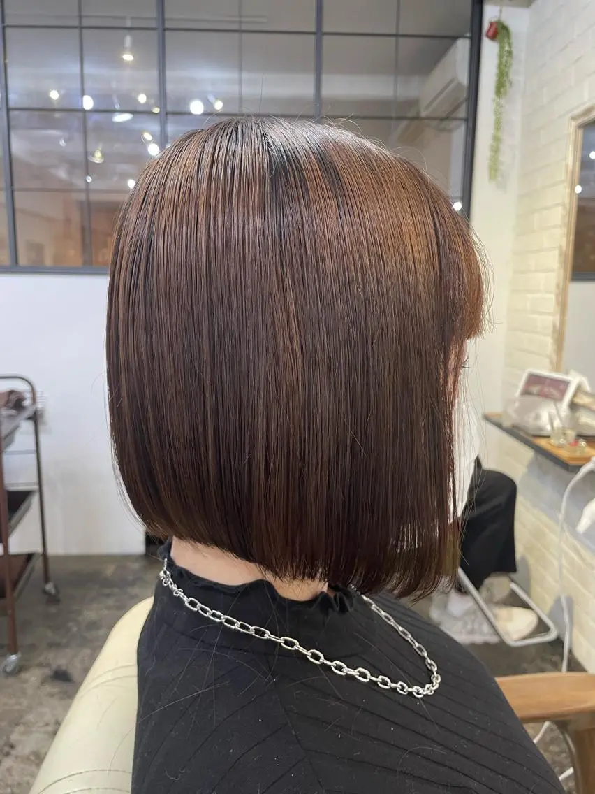 ミディアム ボブ ✨透明感カラー🌱 上村 舜のヘアスタイル
