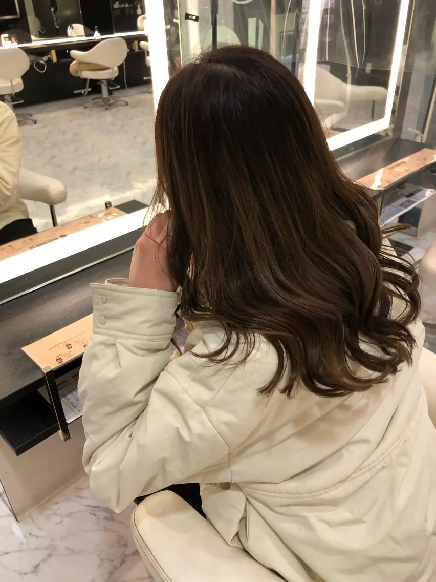 ロング カット 美髪形成💎縮毛矯正 顔レイヤー松尾　幸樹のヘアスタイル