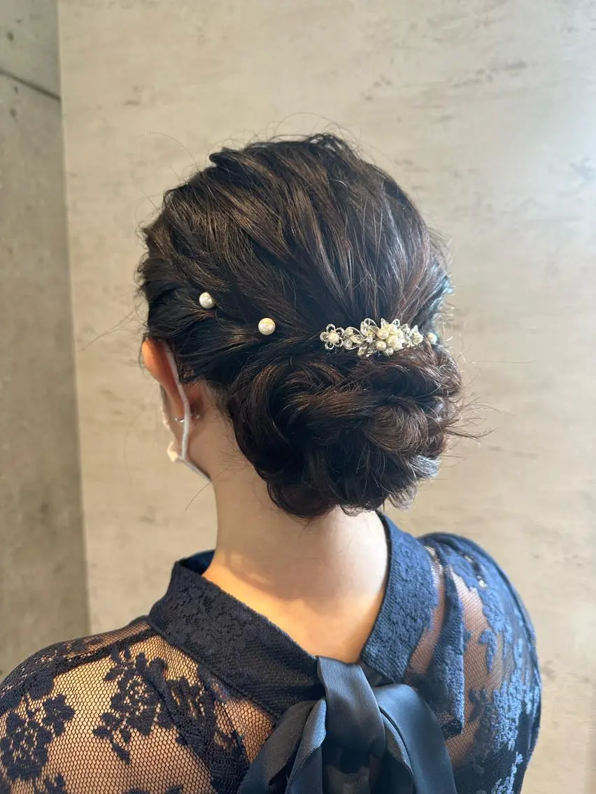ミディアム ヘアアレンジ 🎀ヘアセット/艶髪 /はやしほのか🎀のヘアスタイル