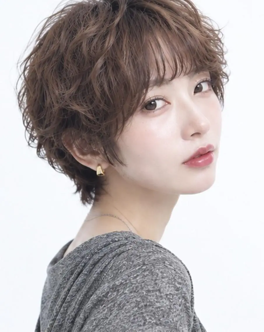 ショート パーマ カラー カット ヘアカラー パーマ ダメージレス コバヤシ ヒロヒトのその他イメージ